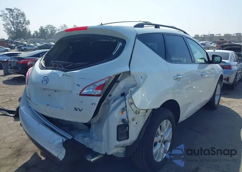 2012 Nissan Murano Sv z USA, uszkodzony, nr VIN JN8AZ1MUXCW105633